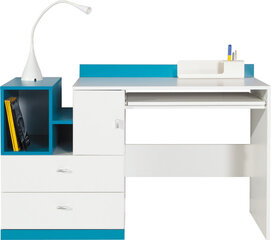 Письменный стол Mobi 11, белый/синий цена и информация | Компьютерные, письменные столы | hansapost.ee
