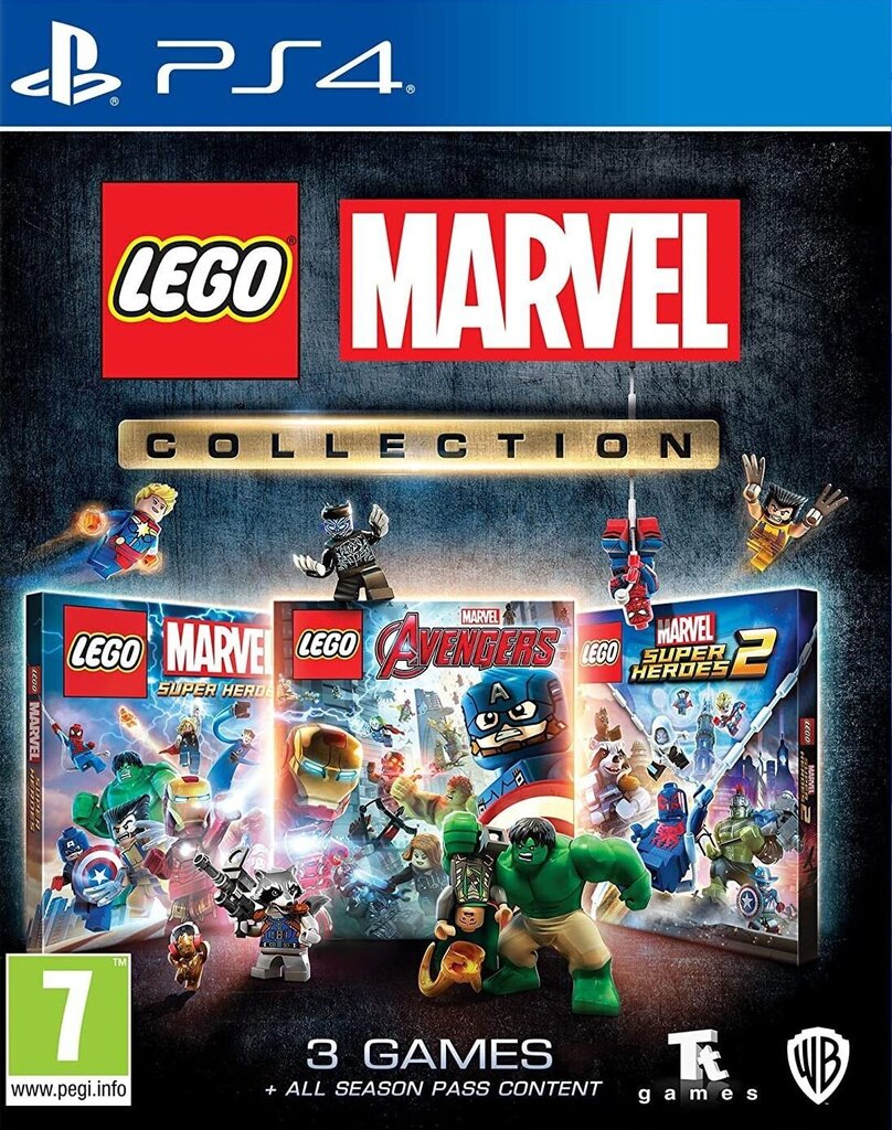 LEGO Marvel Collection (komplektis Avengers, Super Heroes ja Super Heroes 2), Playstation 4 цена и информация | Konsooli- ja arvutimängud | hansapost.ee