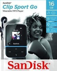 Sandisk CLIP SPORT GO 32GB, sinine цена и информация | MP3 плеер, MP4 плеер | hansapost.ee