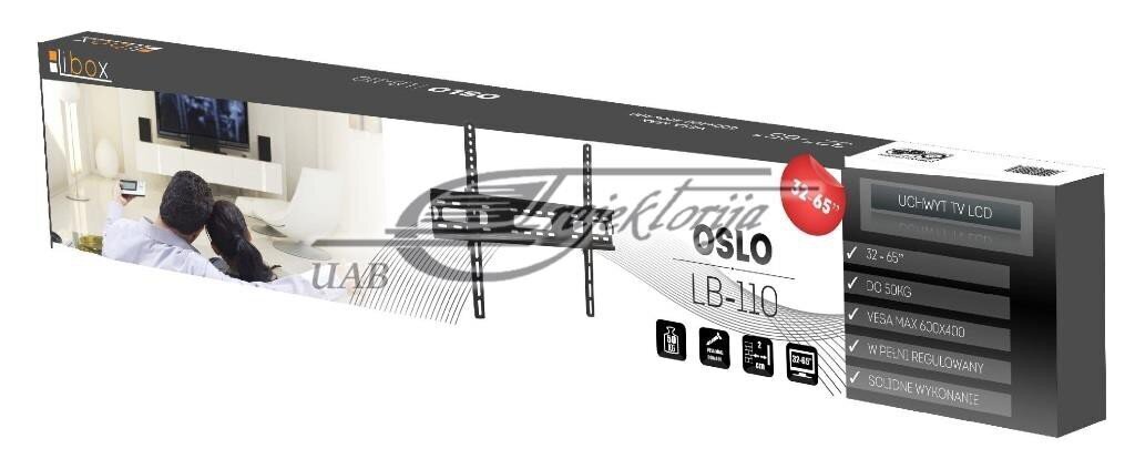 Televizoriaus laikiklis Oslo LB-110 | 32''-65'', VESA 600x400mm, 50 kg hind ja info | Teleri seinakinnitused ja hoidjad | hansapost.ee