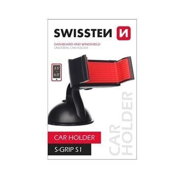 Hoidja Swissten S-GRIP S1 Premium 360 Rotation, seadmetele 3.5'- 6.0', must цена и информация | Telefonihoidjad | hansapost.ee