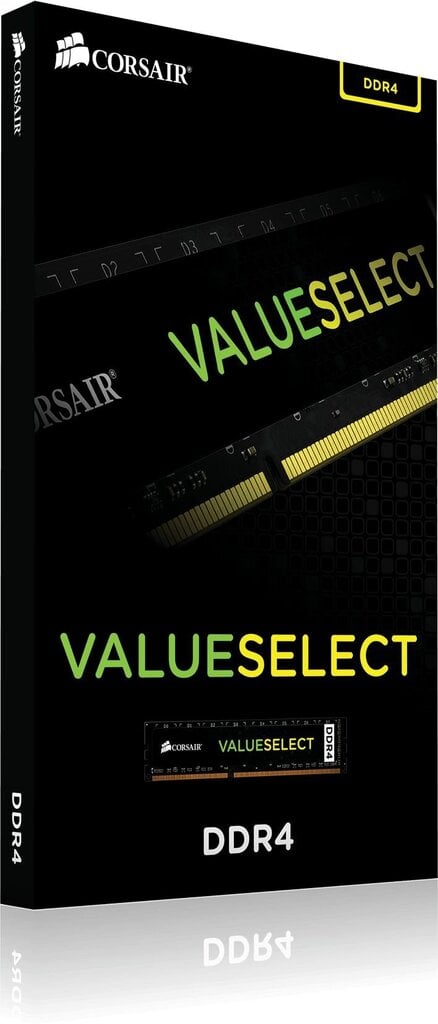 Corsair Value Select DDR4, 4GB, 2666MHz, CL18 (CMV4GX4M1A2666C18) hind ja info | Operatiivmälu | hansapost.ee