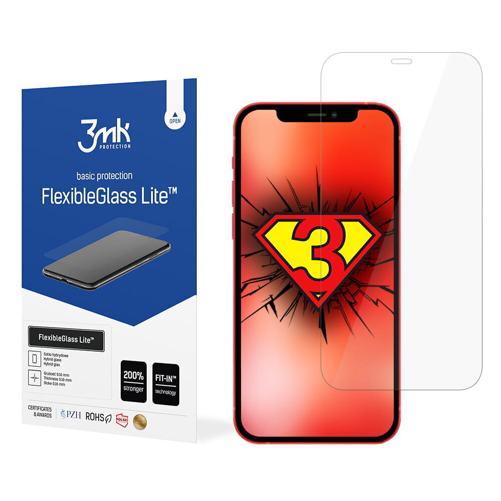 3MK FlexibleGlass Lite iPhone 12/12 Pro hind ja info | Ekraani kaitseklaasid ja kaitsekiled | hansapost.ee