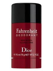 Дезодорант Christian Dior Fahrenheit, 75 мл цена и информация | Парфюмированная косметика для мужчин | hansapost.ee