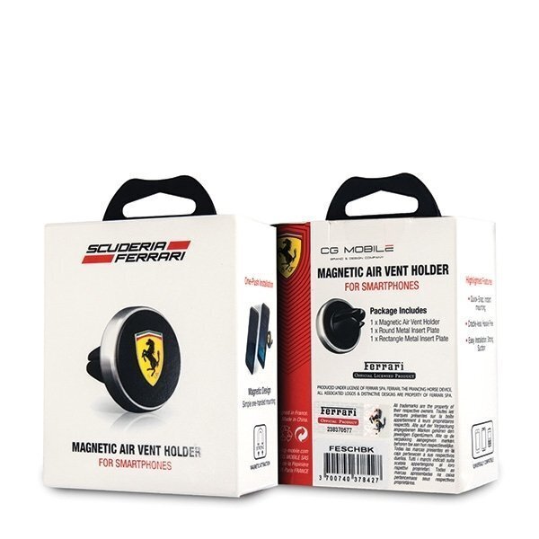 Ferrari magnethoidik FESCHBK ventilatsioonivõrele must/must цена и информация | Telefonihoidjad | hansapost.ee