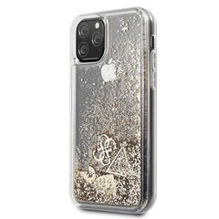 GUHCN58GLHFLGO Guess Glitteriga südamete ümbris iPhone 11 Pro Gold цена и информация | Чехлы для телефонов | hansapost.ee