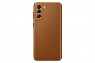 Samsung Leather Cover telefonile Samsung Galaxy S21 Plus, brown цена и информация | Чехлы для телефонов | hansapost.ee