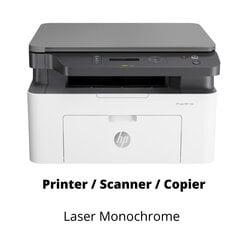 HP Laser MFP 135A Printer / Scanner / Copier Laser Monochrome цена и информация | Принтеры | hansapost.ee
