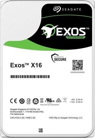 Drive server HDD Seagate Exos X16 (14 TB; 3.5 Inch; SATA III) hind ja info | Sisemised kõvakettad | hansapost.ee