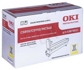 OKI Drum C5850/5950, желтый цена и информация | Картридж Actis KH-653CR | hansapost.ee