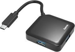 USB-хаб Hama USB-C 4 x USB 3.2 цена и информация | Адаптеры, USB-разветвители | hansapost.ee