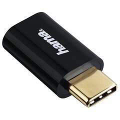 Адаптер Hama, Micro USB/ USB C цена и информация | Адаптеры и USB-hub | hansapost.ee