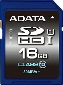 A-Data 16GB SDHC UHS-I U1 10 Class цена и информация | Fotoaparaatide mälukaardid | hansapost.ee