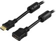 Deltaco Deltaco HDMI-122 - HDMI-forlngerkabel - цена и информация | Juhtmed ja kaablid | hansapost.ee