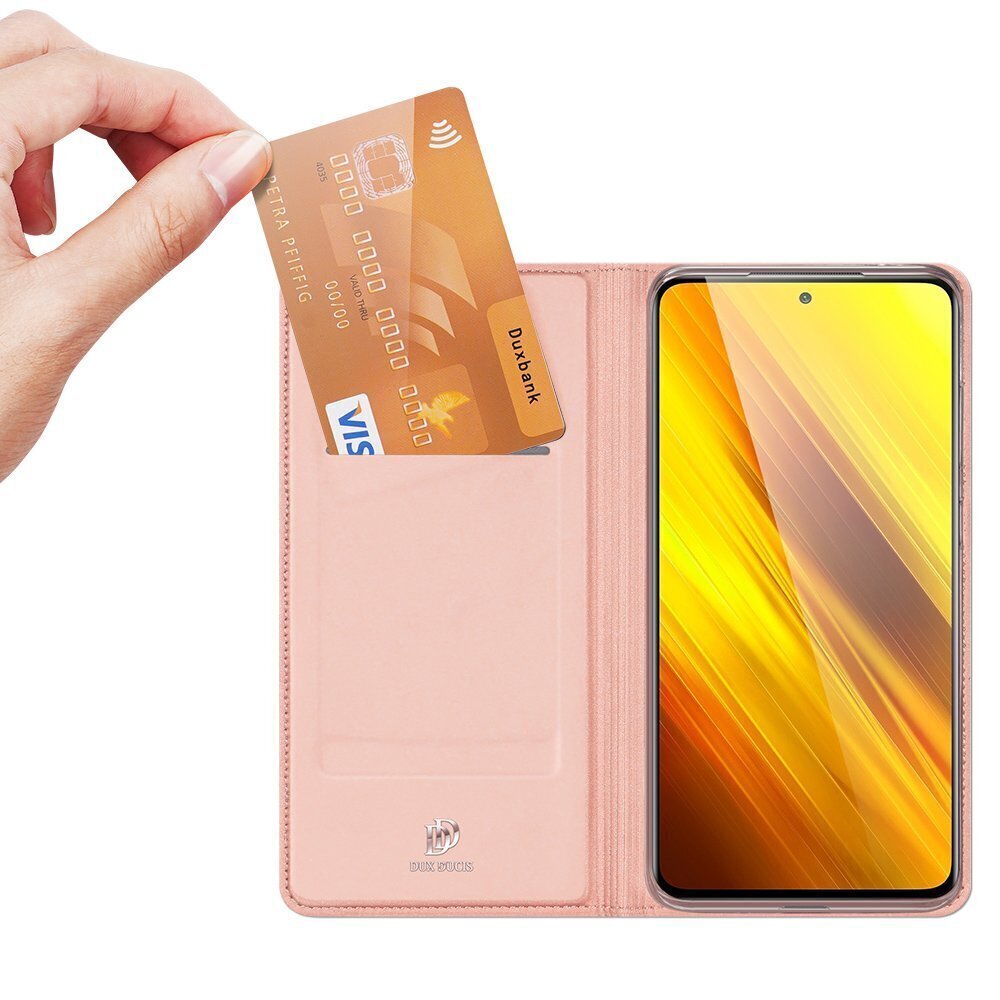 Dux Ducis Skin Pro telefoniümbris Xiaomi Poco X3 NFC / X3 Pro, roosa цена и информация | Telefonide kaitsekaaned ja -ümbrised | hansapost.ee