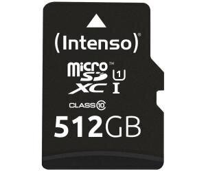 Intenso Micro SDXC UHS-I 512GB цена и информация | Mälukaardid mobiiltelefonidele | hansapost.ee
