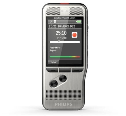 Diktofon Philips DPM 6000, hõbedane цена и информация | Diktofonid | hansapost.ee