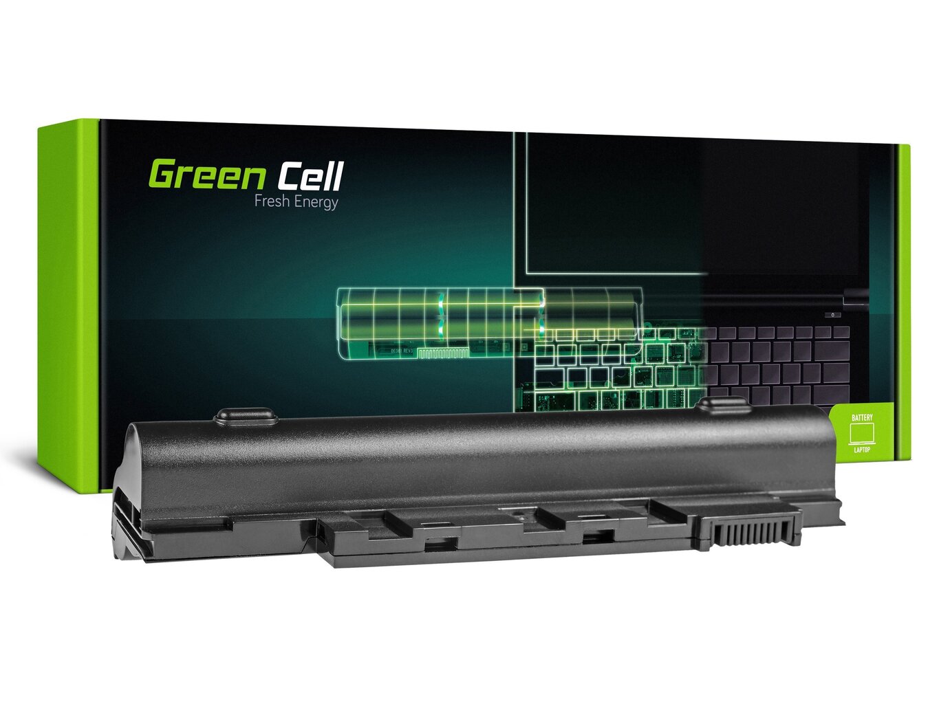 Sülearvuti aku Green Cell Laptop Battery for Acer Aspire One D255 D257 D260 D270 722 Packard Bell EasyNote Dot S 4400mAh цена и информация | Sülearvuti akud | hansapost.ee
