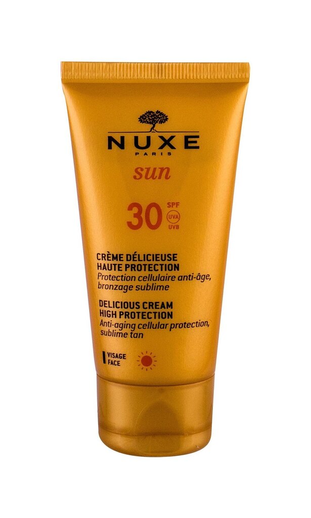 Päikesekaitsega näokreem Nuxe Sun Delicious High Protection SPF30, 50 ml hind ja info | Päikesekaitse ja päevitusjärgsed kreemid | hansapost.ee