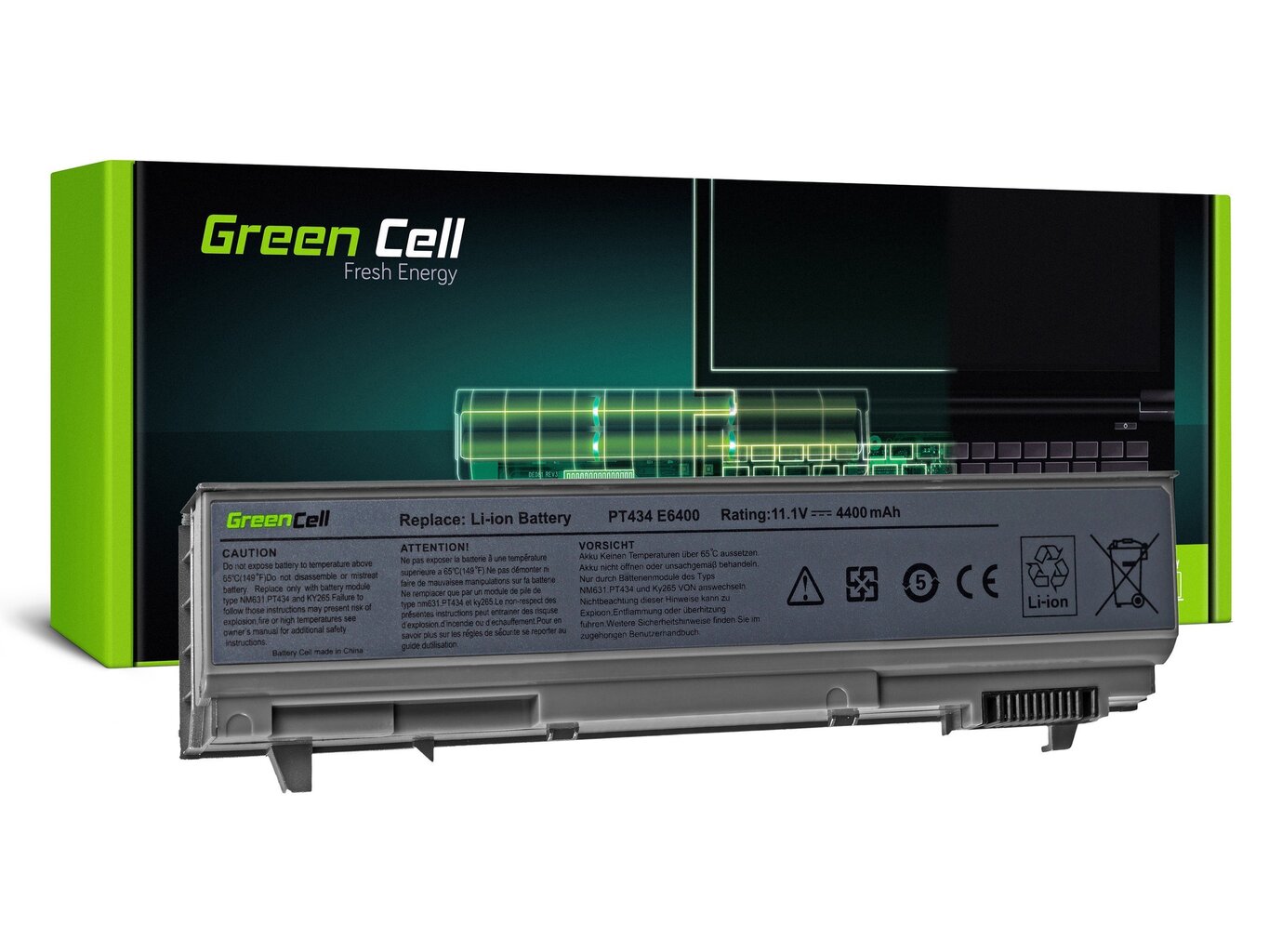 Green Cell Laptop Battery for Dell Latitude E6400 E6410 E6500 E6510 E6400 ATG E6410 ATG Dell Precision M2400 M4400 M4500 цена и информация | Sülearvuti akud | hansapost.ee