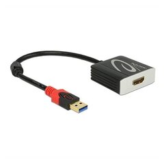 Адаптер USB 3.0 — HDMI DELOCK 62736 20 cm Чёрный цена и информация | Адаптеры и USB-hub | hansapost.ee