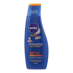 Laste päikesekaitsekreem Nivea Sun Kids, SPF50+, 200 ml hind ja info | Päikesekaitse ja päevitusjärgsed kreemid | hansapost.ee