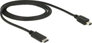 Delock 83603, USB-C/Mini USB-B, 1 м цена и информация | Delock Телевизоры и аксессуары | hansapost.ee