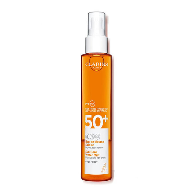 Pihustatav päikesekaitsekreem Clarins Sun Care Water Mist Body SPF 50+, 150 ml hind ja info | Päikesekaitse ja päevitusjärgsed kreemid | hansapost.ee