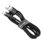 Baseus CALKLF-BG1 kohvik USB Lightning kaabel 2,4A / 1m must hind ja info | Mobiiltelefonide kaablid | hansapost.ee