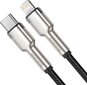 USB-C cable for Lightning Baseus Cafule, PD, 20W, 1m (black) цена и информация | Mobiiltelefonide kaablid | hansapost.ee