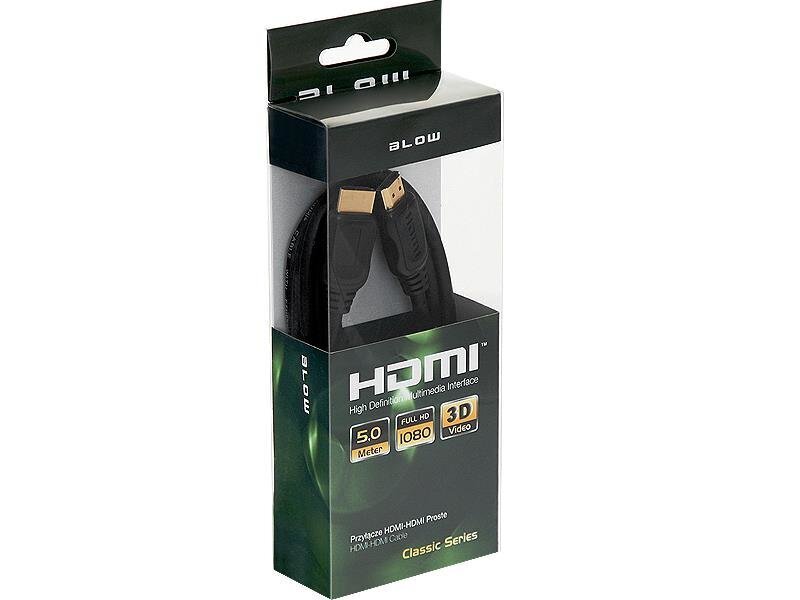 Blow 92-602, HDMI, 5 m hind ja info | Juhtmed ja kaablid | hansapost.ee