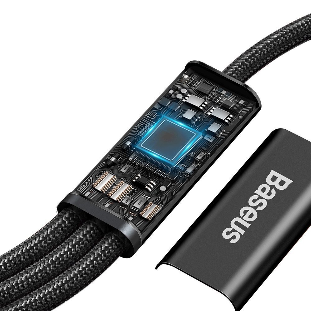 Kaabel Baseus Rapid 3in1 USB Type C - USB Type C / Lightning / micro USB, 20 W 1,5 m (CAMLT-SC01) hind ja info | Mobiiltelefonide kaablid | hansapost.ee