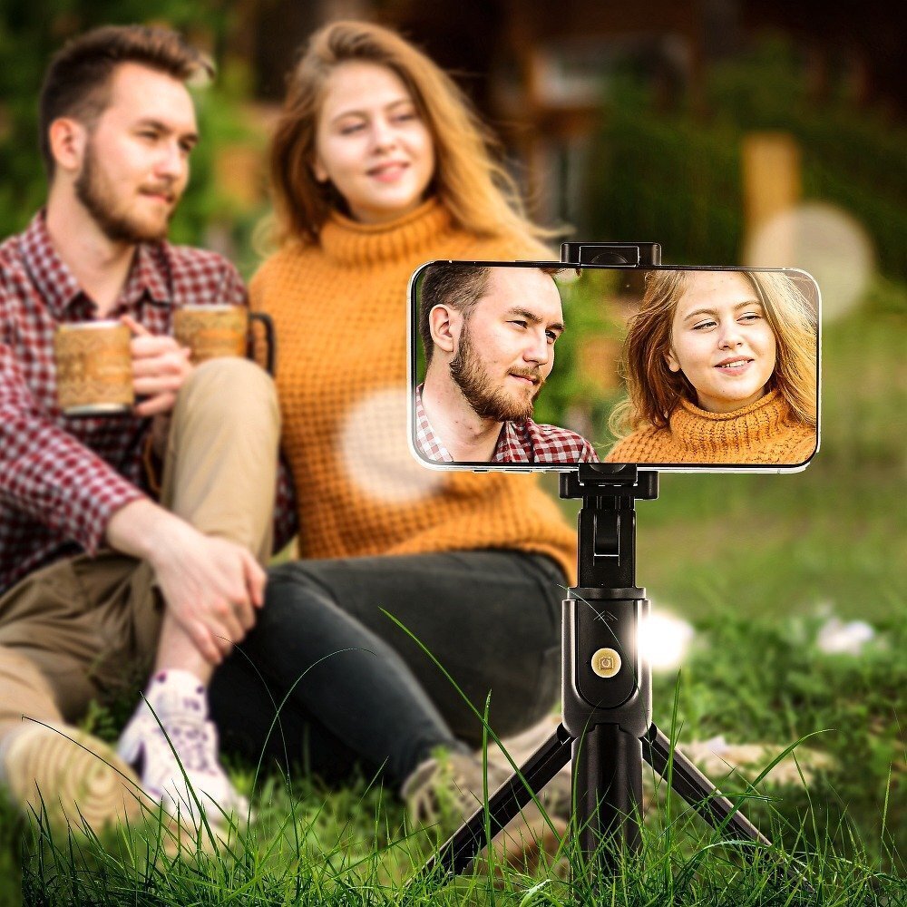 RoGer 2in1 Selfie Stick + Tripod Telescopic Stand цена и информация | Selfie pulgad | hansapost.ee