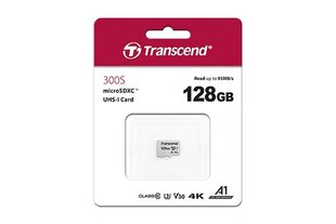 Transcend TS128GUSD300S-A цена и информация | Карты памяти для телефонов | hansapost.ee