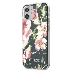 Guess GUHCP12SIMLFL03 iPhone 12 mini 5,4" granatowy/navy N°3 Flower Collection цена и информация | Чехлы для телефонов | hansapost.ee