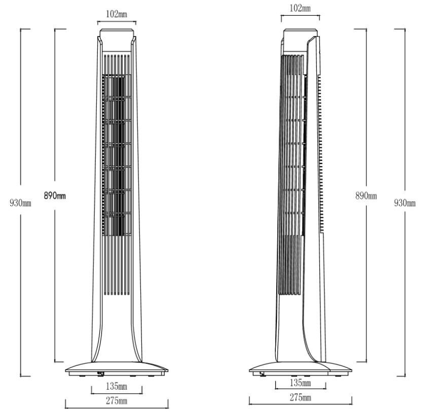 Ventilaator Volteno Tower VO0645 + pult hind ja info | Ventilaatorid | hansapost.ee