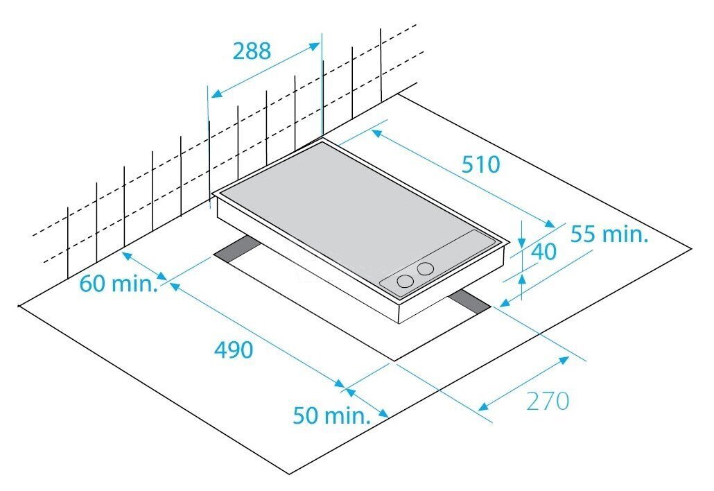 Integreeritav induktsiooniplaat Beko HDMI32400DTX цена и информация | Pliidiplaadid | hansapost.ee