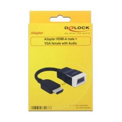 Delock 65587, HDMI-A M/VGA F Audio цена и информация | Кабели и провода | hansapost.ee