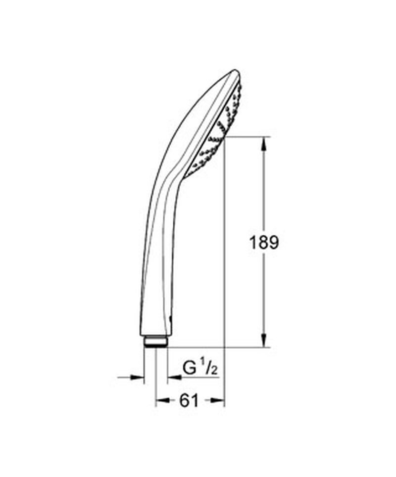 GROHE Euphoria Mono käsidušš, 27265000 hind ja info |  Dušiotsikud, dušivoolikud ja tarvikud | hansapost.ee