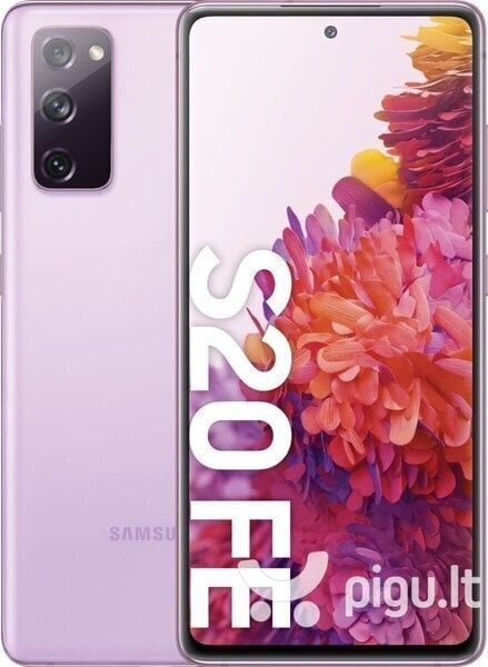 Samsung Galaxy S20 FE 5G, 128 GB, Dual SIM, Cloud Lavender цена и информация | Telefonid | hansapost.ee