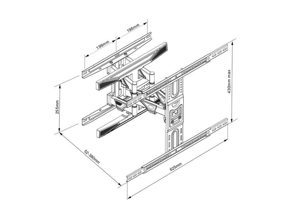 Teleri seinakinnitus Multibrackets 0402 : 40-75 hind ja info | Teleri seinakinnitused ja hoidjad | hansapost.ee