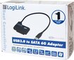 LogiLink - Adapter USB 3.0 SATA3 do HDD/SDD 2,5/3,5" hind ja info | USB adapterid ja jagajad | hansapost.ee