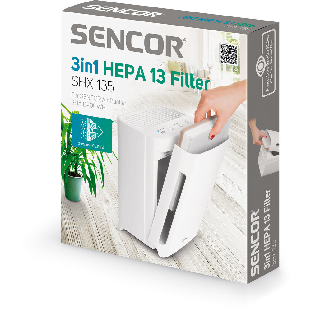 3in1 HEPA-13 filter õhupuhasti mudelile SENCOR 6400WH цена и информация | Ventilatsiooni- ja küttetarvikud | hansapost.ee