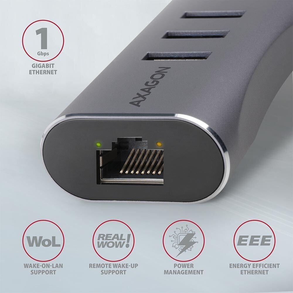 Axagon HMA-GL3AP цена и информация | USB adapterid ja jagajad | hansapost.ee