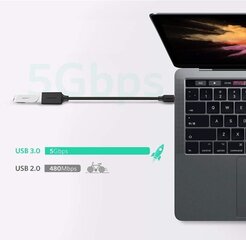 Ugreen US154 адаптер OTG USB-C 3.0, черный цена и информация | Адаптеры, USB-разветвители | hansapost.ee