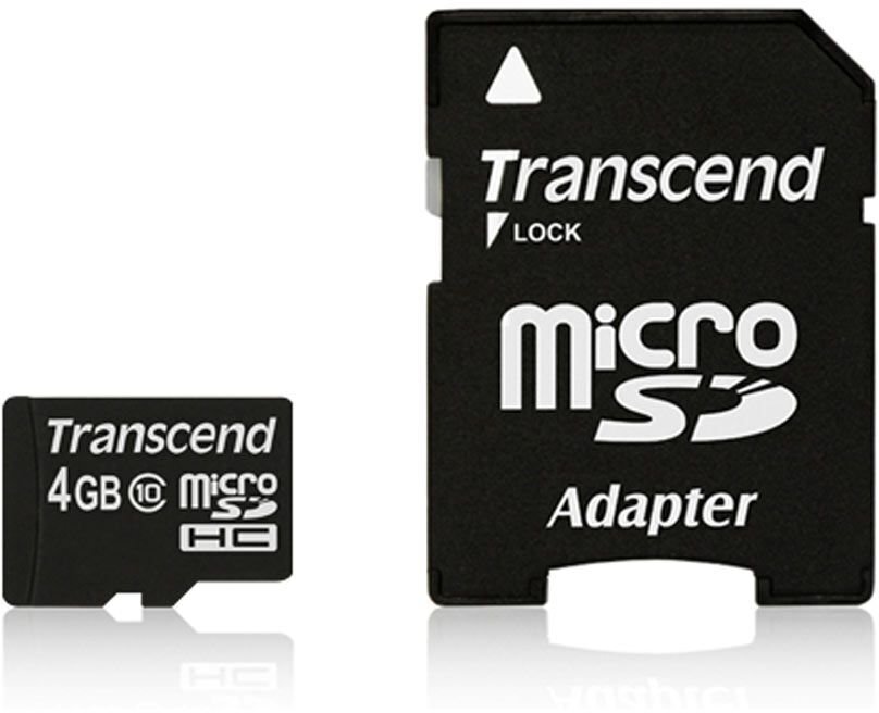 Transcend 4GB microSDHC + Adapter hind ja info | Mälukaardid mobiiltelefonidele | hansapost.ee