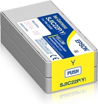 Tindikassett Epson SJIC22P(Y), kollane hind ja info | Tindiprinteri kassetid | hansapost.ee