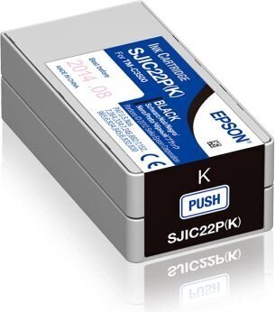 Tindikassett Epson SJIC22P(K), must цена и информация | Tindiprinteri kassetid | hansapost.ee