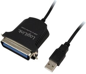LOGILINK AU003A LPT на USB 2.0 кабель-адаптера цена и информация | Кабели и провода | hansapost.ee