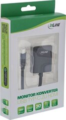 InLine 64101B hind ja info | USB adapterid ja jagajad | hansapost.ee